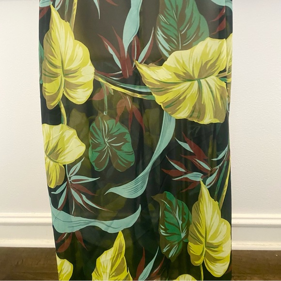 Y2K Victoria’s Secret Chiffon Tropical Floral Vintage Maxi Gown Slip Dress S🔥 - Picture 6 of 11